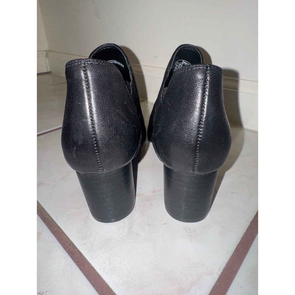 Vionic Belmont Booties Women 6 Black Leather Block Heel Ankle Boots - Picture 8 of 13
